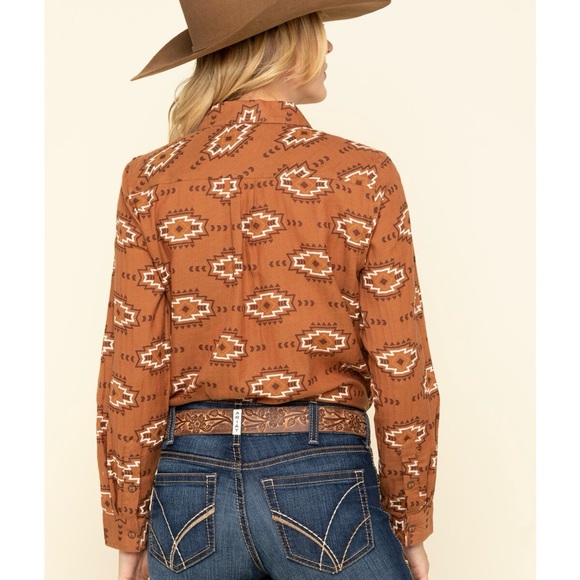 ARIAT WESTERN AUTUMN BLOSSOM BILLIE JEAN BUTTON UP SHIRT - Picture 1 of 7